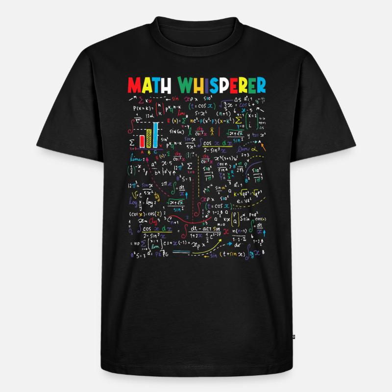 Math Whisperer - Männer Premium Bio T-Shirt - Schwarz