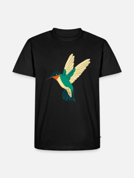 Ruby-throated Hummingbird Humminbird Hummingbird - Men's Premium Organic T-Shirt - black