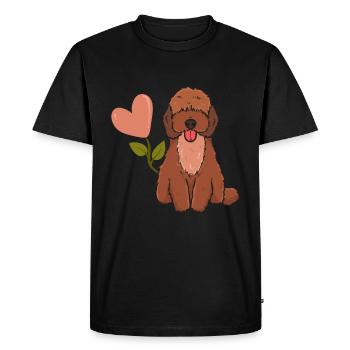 Cockapoo Cavapoo Cavoodle Spoodle Dog Lover Mom - Men's Premium Organic T-Shirt - black - Front - Nico (187cm)