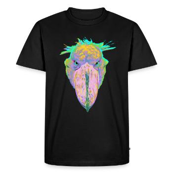Bec-de-chaussure Coloré Splash Bird - T-shirt Premium bio Homme - noir - Devant - Nico (187cm)