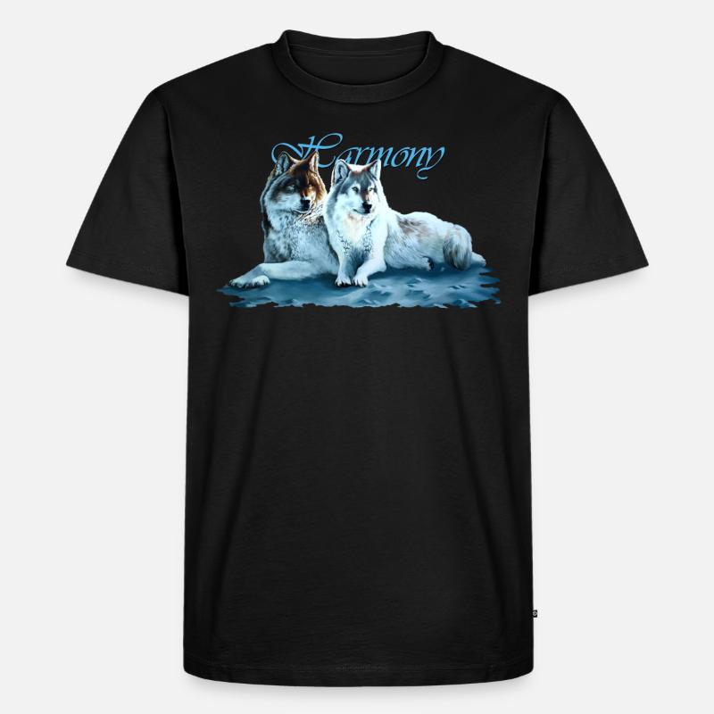 Harmony - Männer Premium Bio T-Shirt - Schwarz