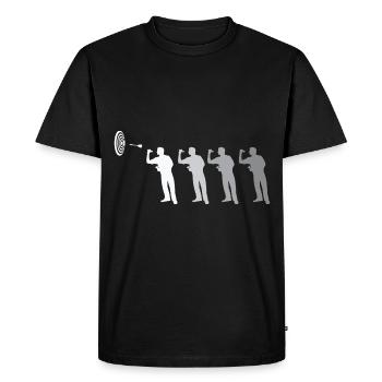 Funny Darts and Darts Gifts for Darts Players - Men's Premium Organic T-Shirt - black - Front - Nico (187cm)