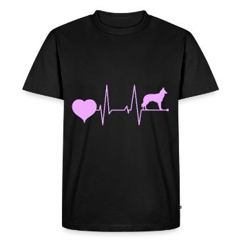 Belgian Groenendael Mama Mom mistress for her - Men's Premium Organic T-Shirt - black - Front - Nico (187cm)