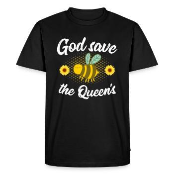 Donneur de miel apiculteur Abeilles Proverbes T-shirt - T-shirt Premium bio Homme - noir - Devant - Nico (187cm)