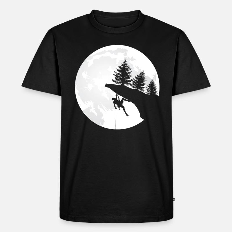 Boulder, , Kletter Geschenk-Idee I - Männer Premium Bio T-Shirt - Schwarz