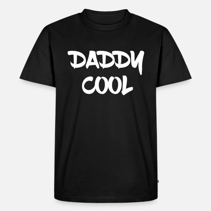 Daddy Cool - Männer Premium Bio T-Shirt - Schwarz