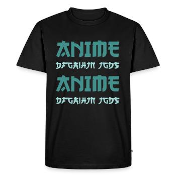 Anime anime - T-shirt Premium bio Homme - noir - Devant - Nico (187cm)