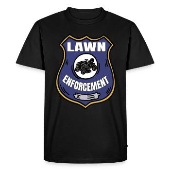 Tondeuse autoportée Lawn Enforcement Entretien de la pelouse - T-shirt Premium bio Homme - noir - Devant - Nico (187cm)