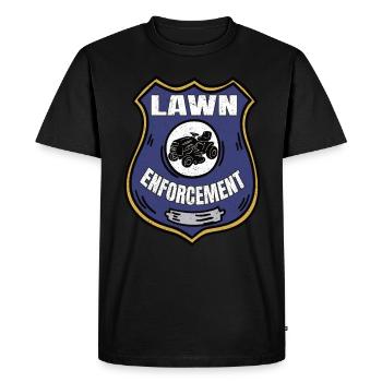 Tondeuse autoportée Lawn Enforcement Entretien de la pelouse - T-shirt Premium bio Homme - noir - Devant - Nico (187cm)
