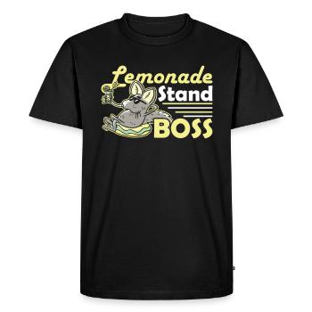 Stand de limonade Boss Limonadenstand - T-shirt Premium bio Homme - noir - Devant - Nico (187cm)