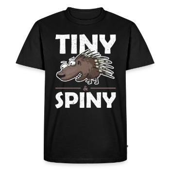 Rongeur épineux Porc-épic minuscule et épineux - T-shirt Premium bio Homme - noir - Devant - Nico (187cm)
