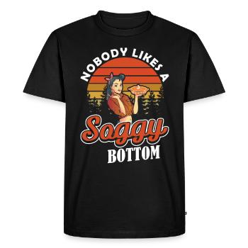 Gâteau Personne n’aime une cuisson à fond détrempé - T-shirt Premium bio Homme - noir - Devant - Nico (187cm)