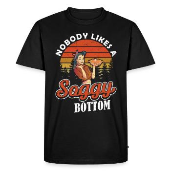 Gâteau Personne n’aime une cuisson à fond détrempé - T-shirt Premium bio Homme - noir - Devant - Nico (187cm)