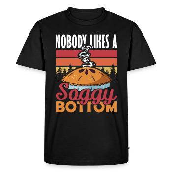 Gâteau Personne n’aime une cuisson à fond détrempé - T-shirt Premium bio Homme - noir - Devant - Nico (187cm)