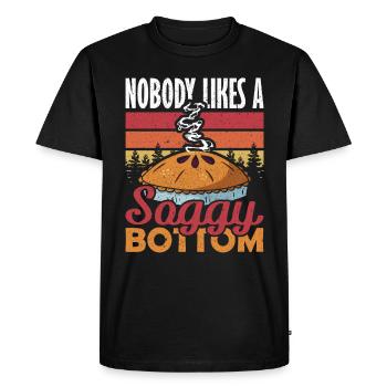 Gâteau Personne n’aime une cuisson à fond détrempé - T-shirt Premium bio Homme - noir - Devant - Nico (187cm)
