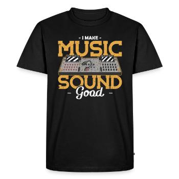 Sound Guy I make Music Sound Good Tontechniker - Männer Premium Bio T-Shirt - Schwarz - Vorne - Nico (187cm)
