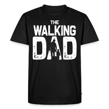 Le père qui s’en va - T-shirt Premium bio Homme - noir - Devant - Nico (187cm)