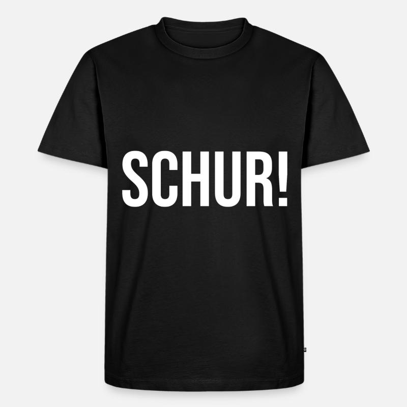 Schur Platt Siegerland Wittgenstein - Männer Premium Bio T-Shirt - Schwarz