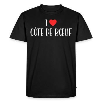 Butcher I Love Prime Rib - Men's Premium Organic T-Shirt - black - Front - Nico (187cm)