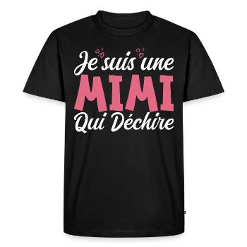 I'm a Mimi Who Rips - Men's Premium Organic T-Shirt - black - Front - Nico (187cm)