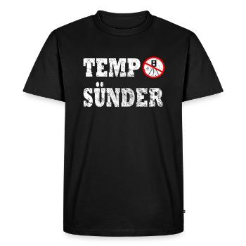 Laser Raser Temposünder Radar Cadeau Flasher - T-shirt Premium bio Homme - noir - Devant - Nico (187cm)