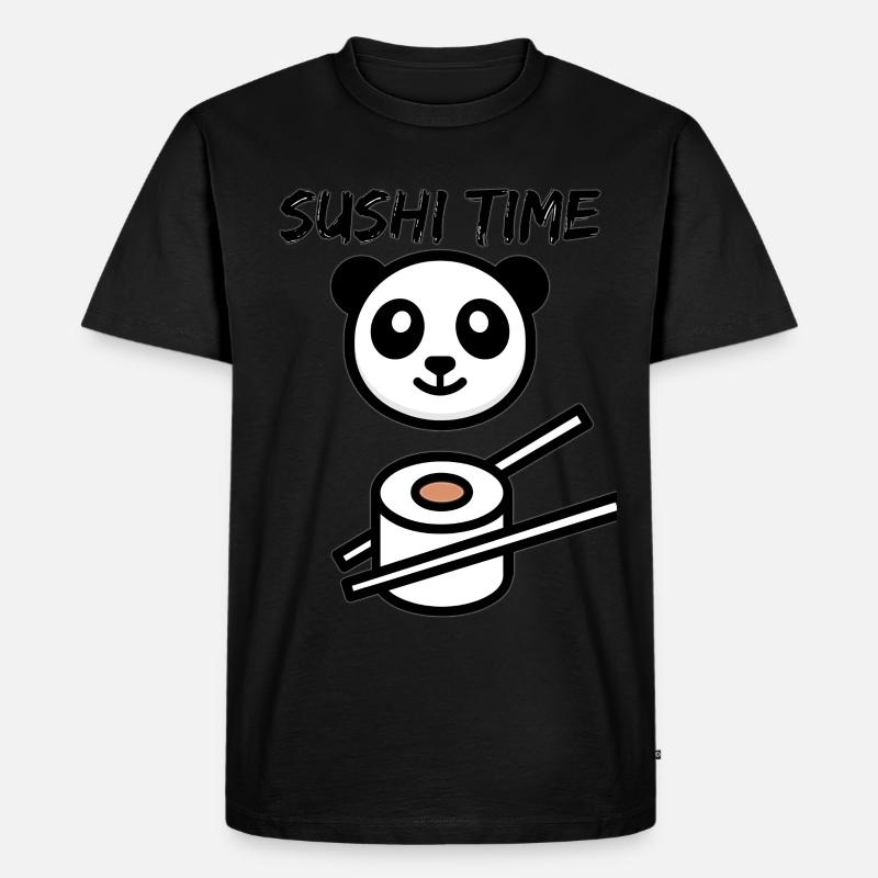 Sushi Time - Männer Premium Bio T-Shirt - Schwarz