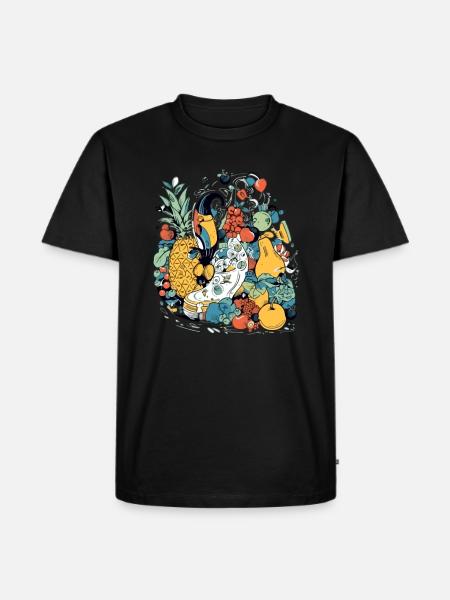 Les étranges fruits - T-shirt Premium bio Homme - noir