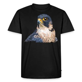 faucon pèlerin - T-shirt Premium bio Homme - noir - Devant - Nico (187cm)