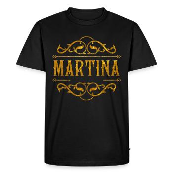 Martina - T-shirt Premium bio Homme - noir - Devant - Nico (187cm)