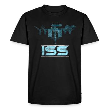 Station spatiale internationale ISS - T-shirt Premium bio Homme - noir - Devant - Nico (187cm)
