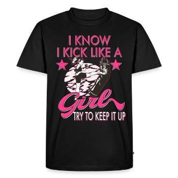 Karate Taekwondo Martial Arts Karate Mma Kick Box - Men's Premium Organic T-Shirt - black - Front - Nico (187cm)