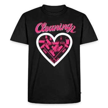 Housekeeper Maid Cleaner - Men's Premium Organic T-Shirt - black - Front - Nico (187cm)