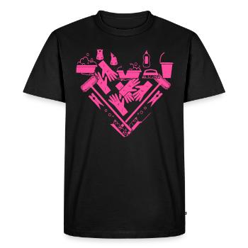 Housekeeper Maid Cleaner - Men's Premium Organic T-Shirt - black - Front - Nico (187cm)