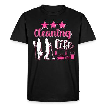 Housekeeper Maid Cleaner - Men's Premium Organic T-Shirt - black - Front - Nico (187cm)