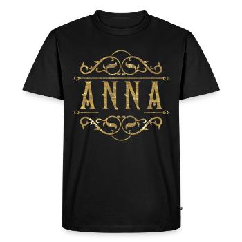 Anna d’or - T-shirt Premium bio Homme - noir - Devant - Nico (187cm)