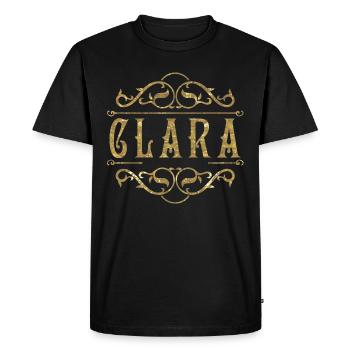 Or Clara - T-shirt Premium bio Homme - noir - Devant - Nico (187cm)