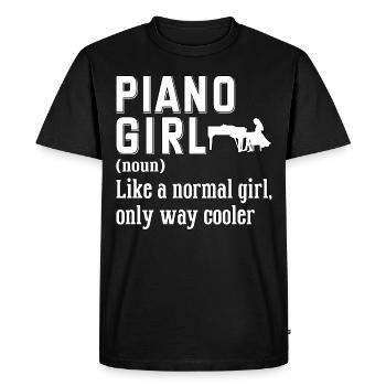 Pianiste Pianiste Piano - T-shirt Premium bio Homme - noir - Devant - Nico (187cm)