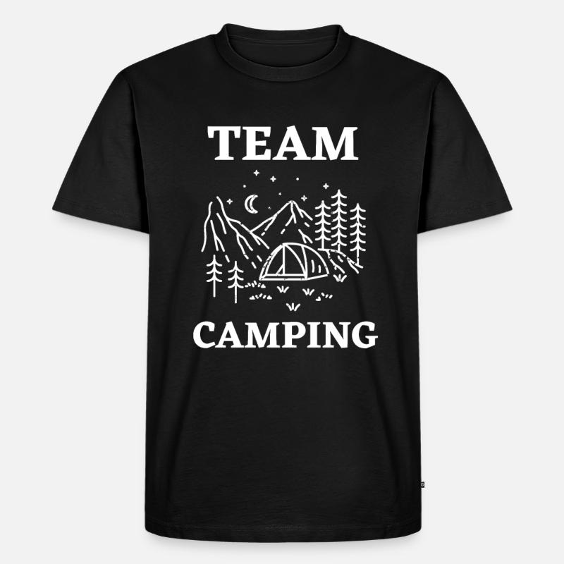 Camping d’équipe - T-shirt Premium bio Homme - noir