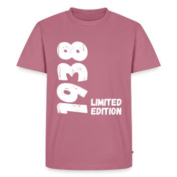 1938 Édition limitée Anniversaire - T-shirt Premium bio Homme - mauve - Devant - Nico (187cm)