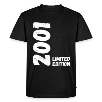 2001 Limited edition Birthday - Men's Premium Organic T-Shirt - black - Front - Nico (187cm)