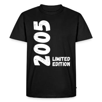 2005 Édition limitée Anniversaire - T-shirt Premium bio Homme - noir - Devant - Nico (187cm)