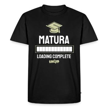 Remise des diplômes de la maturité 2023 Maturité terminée - T-shirt Premium bio Homme - noir - Devant - Nico (187cm)