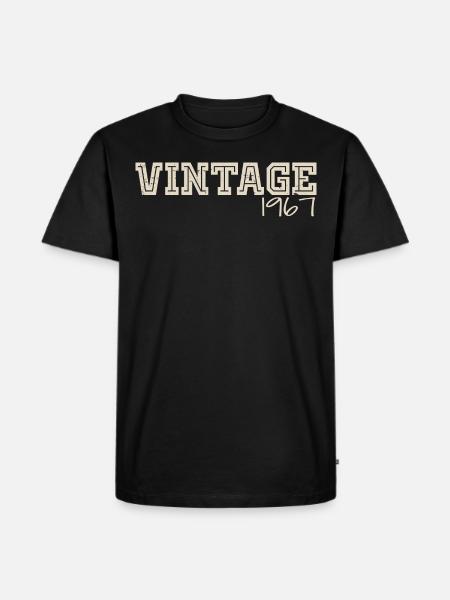 Vintage 1967 Original 1967 Retro 1967 Gift 1967 - Men's Premium Organic T-Shirt - black