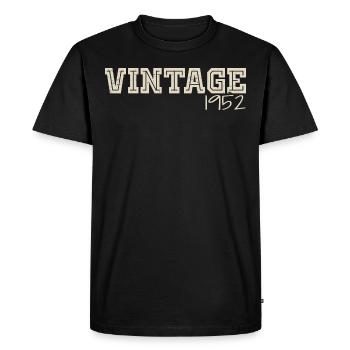 Vintage 1952 Original 1952 Rétro 1952 Cadeau 1952 - T-shirt Premium bio Homme - noir - Devant - Nico (187cm)