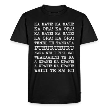 Haka Nouvelle-Zélande Rugby - T-shirt Premium bio Homme - noir - Devant - Nico (187cm)