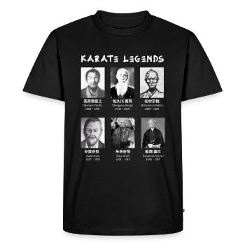 Origine des légendes de karaté - T-shirt Premium bio Homme - noir - Devant - Nico (187cm)