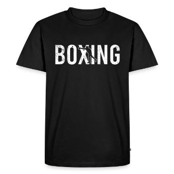 Boxing boxing - Men's Premium Organic T-Shirt - black - Front - Nico (187cm)