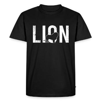Lion lion - T-shirt Premium bio Homme - noir - Devant - Nico (187cm)