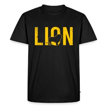 Lion lion - T-shirt Premium bio Homme - noir - Devant - Nico (187cm)