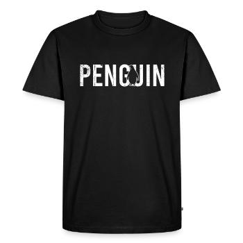 Pingouin pingouin - T-shirt Premium bio Homme - noir - Devant - Nico (187cm)